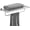 Brushed Silver, variant on Foldable Towel Rack with Towel Bar Holder, 24 Inch Movable Shelf Storage Wall Mount for Bathroom Lavatory, Matte Black