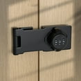 thumbnail image 1 of Cerradura de puerta de combinación mecánica Macarena Plata de tres agujeros Bloqueo de pestillo deslizante Sin llave para puerta de gra, 1 of 8