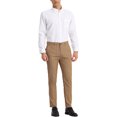 thumbnail image 2 of Lars Amadeus Men's Striped Slim Fit Contrast Color Drawstring Dress Pants, 2 of 6