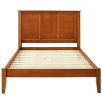 Vintage Shaker Platform Bed - Solid Wood, No Box Spring, Slatted Foundation (Queen)
