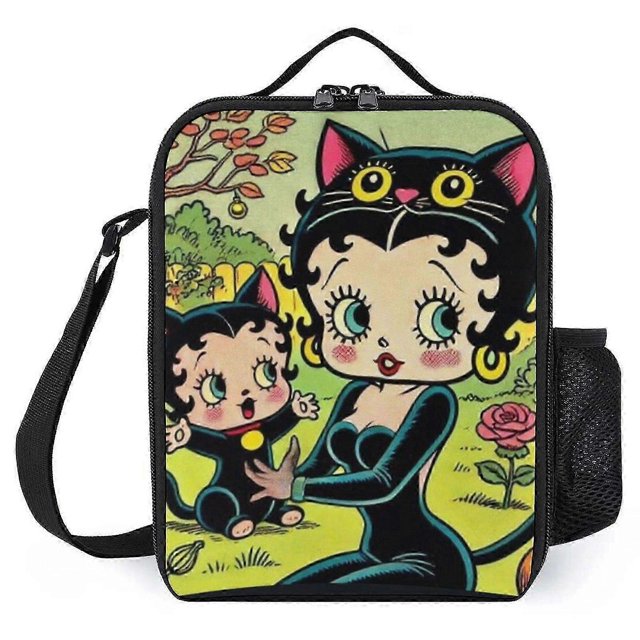 Betty boop Lunch Boxes Professional Edition, Executive Style with Document Pocket, Suitable for Business Meetings