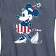 thumbnail image 3 of Disney - Americana - Minnie Flag Pattern - Women's Short Sleeve Graphic T-Shirt, 3 of 5