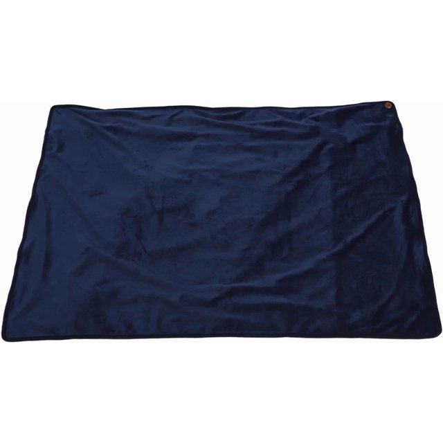 HUGFEGWE Couverture Chauffante Électrique Réglable Multifonctionnelle, Couverture Chauffante Lavable en Machine Extrêmement Douce, pour Salon, Étude, Café, Bureau Ou Voiture et Tente (Bleu Marine) CJB91-6103