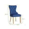 thumbnail image 5 of Simba Gold 2 Piece Dinning Chair Finish with Velvet Fabric in Navy, 5 of 6