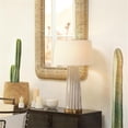 thumbnail image 2 of Jamie Young Co Pleated Ceramic Table Lamp in Cream, 2 of 6