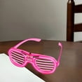 thumbnail image 6 of LED Light Up Party Glasses - 5 Colors Available (White/Red/Pink/Green/Blue) - Battery Operated Illuminated Eyewear Frames - Comfortable Slotted Design - Perfect for Christmas, Bir, 6 of 6