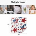 thumbnail image 5 of Pastriotic USA Flag Cloth Napkins, 4th of July Ameircan Red Blue Striped Washable and Reusable Dinner Napkins Set of 4, Table Napkin for Kitchen Party Birthday Wedding Hotel Housewarming 20"x20", 5 of 9