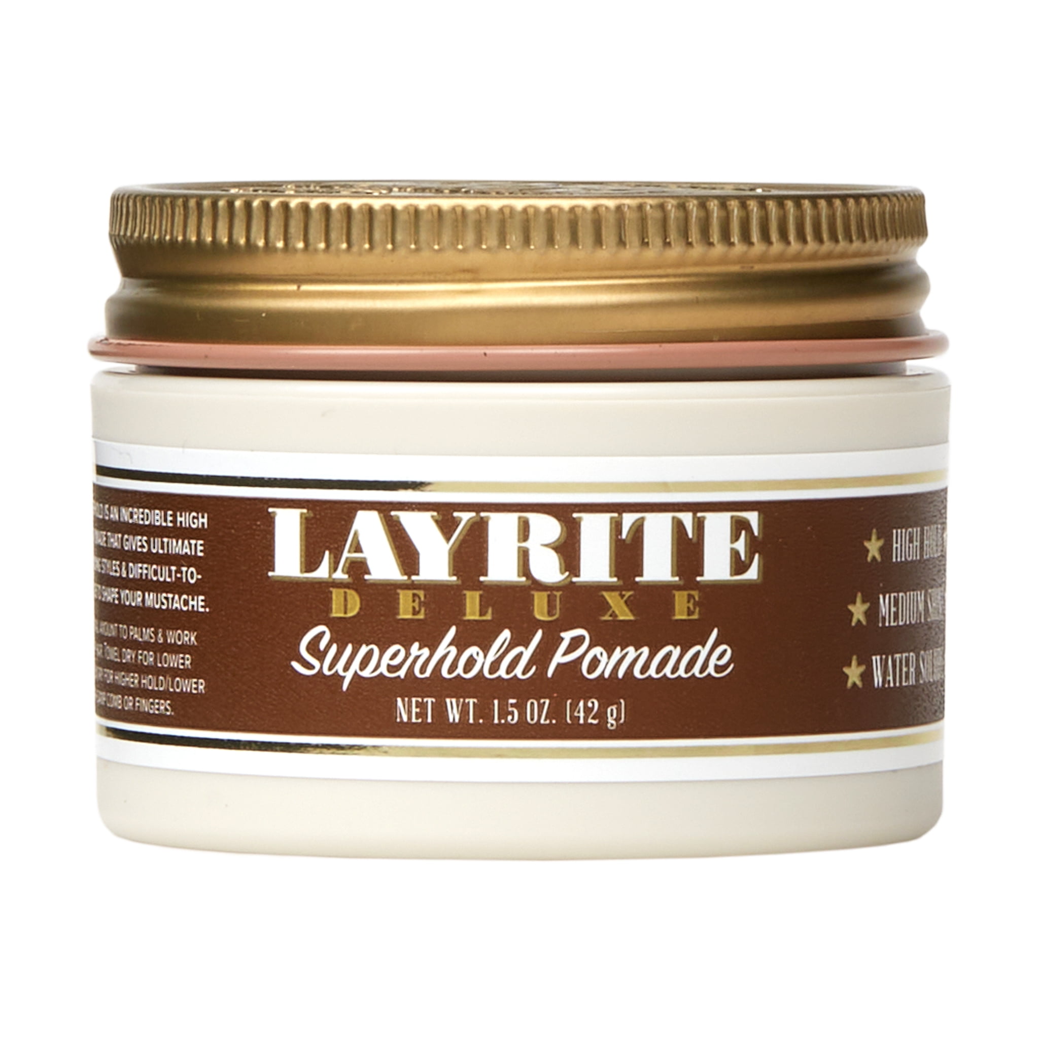 Layrite, Deluxe Original Pomade, Hold Like Wax Washes Out Like Gel