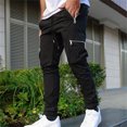 thumbnail image 4 of Pantalones Cargo informales para hombre, ropa de calle de Hip Hop, Joggers a la moda, pantalones de chándal con múltiples bolsillos, 2023, 4 of 5
