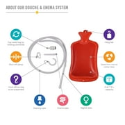 Rubber Shower Douche & Home Adult Enema Bag, BPA Free