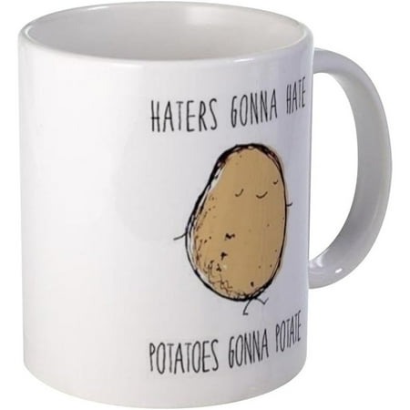 

CYQUIO Haters Gonna Hate Potatoes Gonna Potate Mug Ceramic Coffee Mug Tea Cup 11 oz