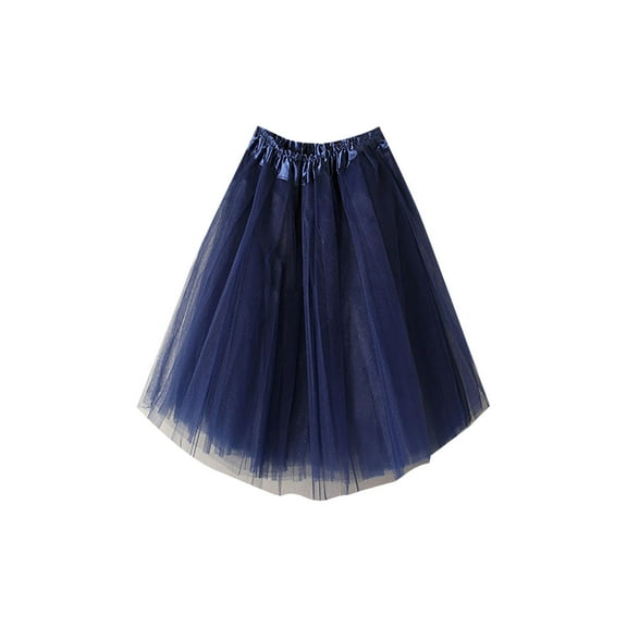 IROINNID Women's Pleated Gauze Adult Tutu Dancing Skirt Short Empire Waist Short Solid Color Skirt