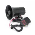 thumbnail image 2 of 115dB 12V 7 Sound Car Truck Loud Horn Warning Alarm Megaphone Siren Round Speaker With Microphone Function Air Horn Kit For Truck SUV VAN Boat Motorcycle, 2 of 7