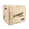 Shogun Sports 3 in 1 Wood Plyometric Box (16/18/20). Jump Box for Crossfit, MMA Conditioning and Strength Training. Available in 4 Sizes (12/14/16-16/18/20-16/20/24-20/24/30)