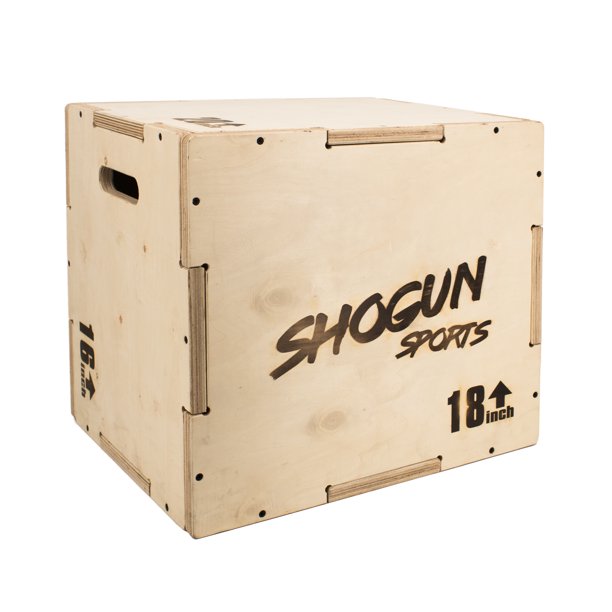 Shogun Sports 3 In 1 Wood Plyometric Box 16 18 Jump Box For Crossfit Mma Conditioning And Strength Training Available In 4 Sizes 12 14 16 16 18 16 24 24 30 Walmart Com Walmart Com