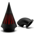 thumbnail image 3 of Krator Motorcycle Black Spike Air Cleaner Intake Filter Compatible with 2008-2009 Harley Davidson Rocker Softail, 3 of 4