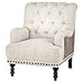 thumbnail image 3 of Signature Design by Ashley English Tartonelle Tufted Accent Arm Chair, Taupe, 3 of 4