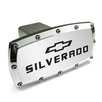 Chevrolet Red Silverado Engraved Billet Aluminum Tow Hitch Cover