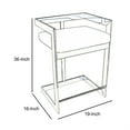 thumbnail image 5 of Gei 26 Inch Counter Stool Chair- Low Back- Gray Velvet- Cantilever Chrome, 5 of 6