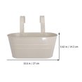 thumbnail image 2 of 2pcs Gancho Desmontable Flor Contenedor Doble Gancho Oval Cubo Cubo de Hierro Homemaxs 10060790-MX, 2 of 6
