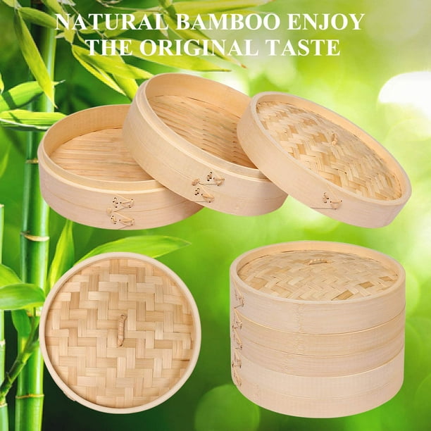 Mini panier cuit-vapeur en bambou à dragées ou amuses bouches pour