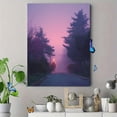 thumbnail image 4 of Misty Pink Sky Road Canvas Print Wall Art for Living Room Office Hotel Entryway Hallway, 4 of 8