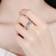 thumbnail image 3 of Wentin Reduced Rings Women Fashion Ring Open Adjustable Rings Cubic Zirconia Promise Rings For Her, 3 of 8