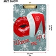 thumbnail image 3 of FMSHPON Christmas Xmas Kiss Warm Clipboard Hardboard Wood Nursing Clip Board and Pull for Standard A4 Letter 13x9 inches, 3 of 5