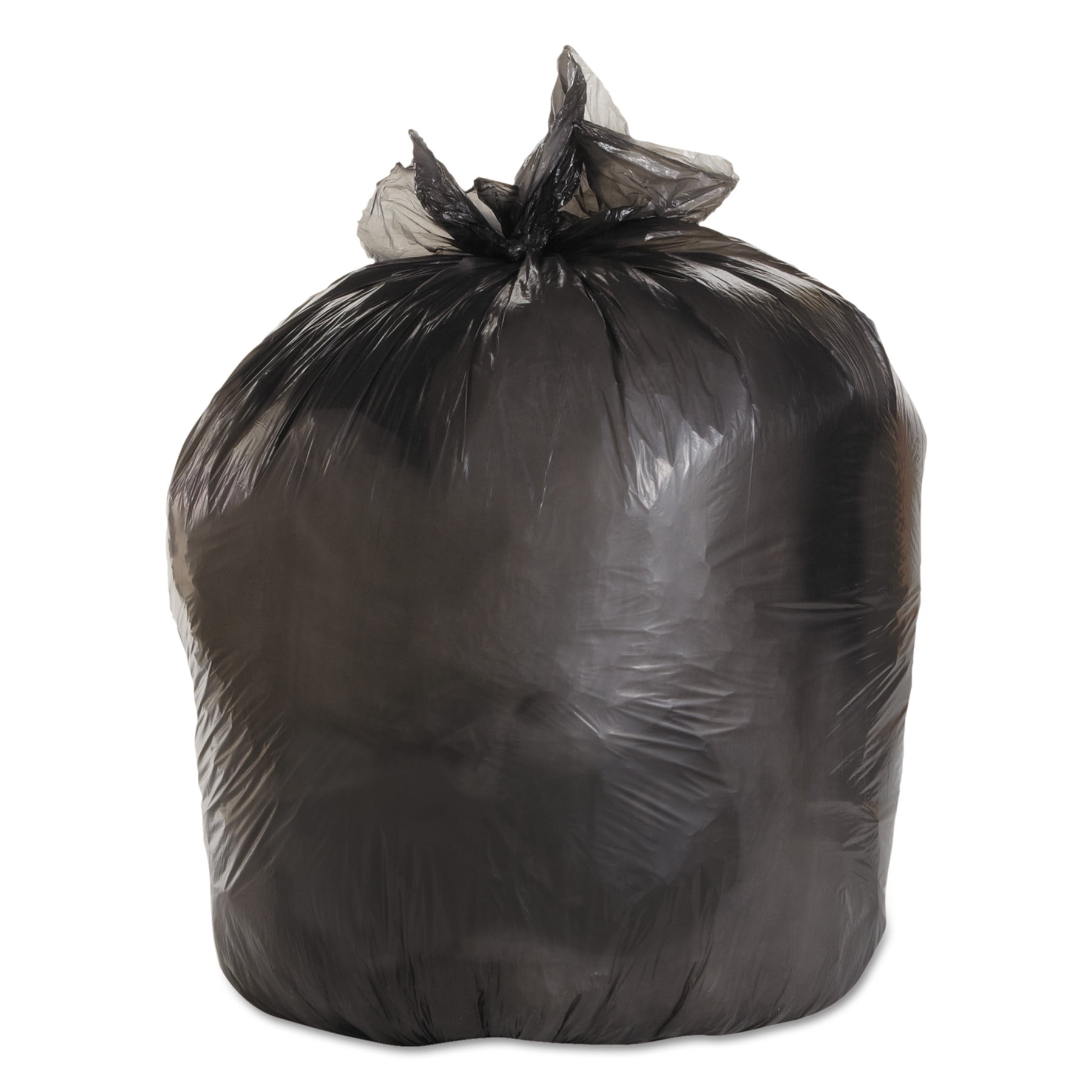 Boardwalk MediumGrade Trash Bags, 33x39, 33 Gal, .50 Mil, Black, 25