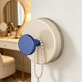 thumbnail image 6 of Round Suction Cup Hook, Removable Wall Hook for Bathroom Kitchen Bedroom, Plastic Hanger for Towel Keys on Tile Glass Finished Wood Surfaces, 1 Pack Dark Blue, 6 of 7