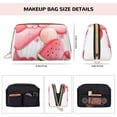 thumbnail image 5 of Gaeub Watercolor Tropical Gnomes Printed Travel Cosmetic Bag,Makeup Bag, Large Capacity Toiletry Bag for Women, Portable Pouch Make Up Organizer with Zipper and Divider, 5 of 8