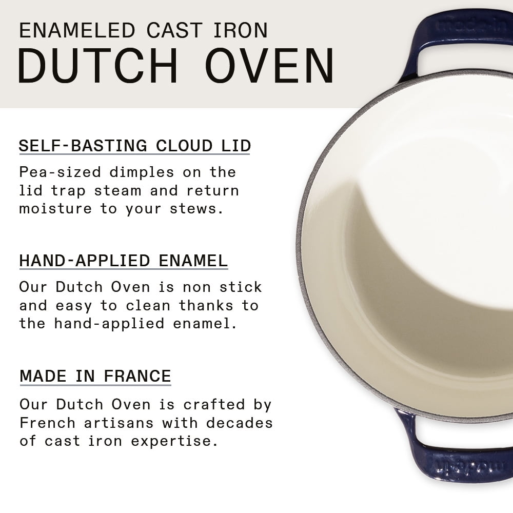 Made In Cookware - Dutch Oven 5.5 Quart - Red - Enameled Cast Iron -  Exceptional Heat Retention & Durability - Professional Cookware - Made in  France
