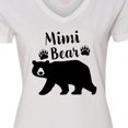 thumbnail image 4 of Inktastic Mimi Bear in Black Women's V-Neck T-Shirt, 4 of 5