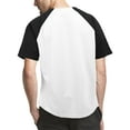 thumbnail image 2 of Hat and Beyond Mens Button Down Baseball Two Tone Tee Hip Hop Fashion Inspired Raglan Athletic Fit Jersey, 2 of 6