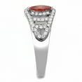 thumbnail image 6 of Rings for Women Silver 316L Stainless Steel DA123 - AAA Grade Cubic Zirconia in Orange, 6 of 6