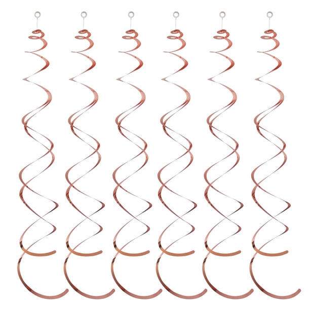Advancent Guirnalda colgante de 6 pack/lote, artesanía exquisita, decorativa, amplia aplicación para colgante en de cumpleaños Kits de decoración para fiestas Oro rosa