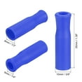 thumbnail image 2 of 12uds Silicona Pajitas Puntas Unique Bargains Cubiertas Reutilizables azul, 2 of 7