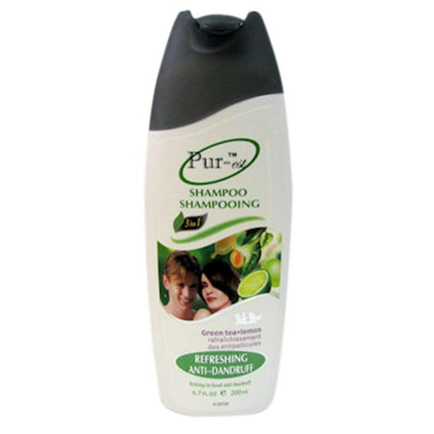 Shampooing Rafraîchissant Antipelliculaire au Thé Vert + Citron 200ml 307297 de Purest