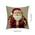thumbnail image 5 of Under $5 Christmas Throw Pillow Covers 18x18" Christmas Festival Decoration Sofa Decoration Linen Pillow Party Supplies, 5 of 7