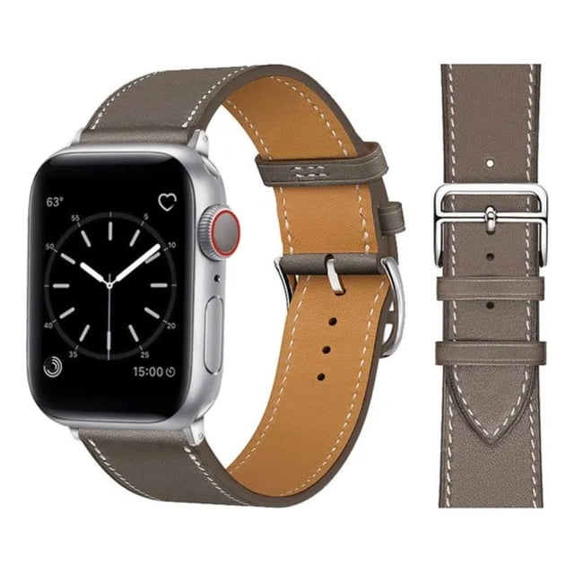 Correa Extensible Compatible con Apple Watch, Piel Premium 38/40/41/42/44/45/46/49mm