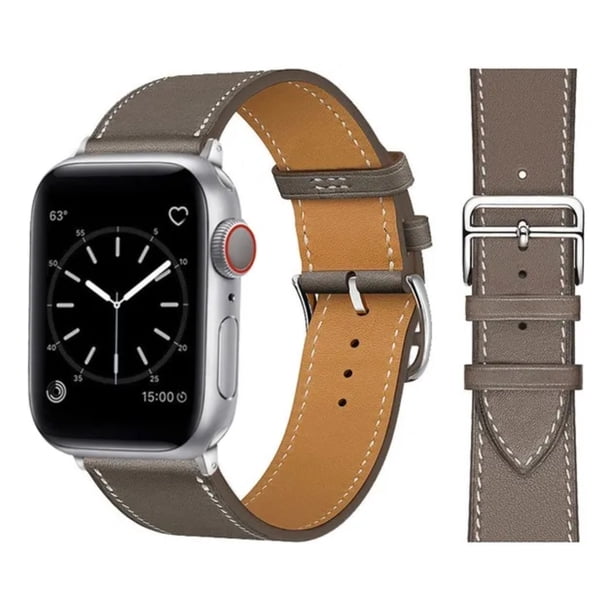 Correa Extensible Compatible con Apple Watch, Piel Premium 38/40/41/42/44/45/46/49mm