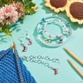thumbnail image 5 of 1 Pcs Butterfly Knitting Row Counter Chains and 8 Pcs Butterfly Stitch Markers Alloy Enamel Charms Stitch Marker for Knitting Weaving Sewing Jewelry Making Crochet Tracking, 5 of 6