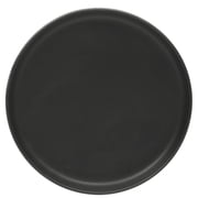 Gibson Soho Lounge Pasco 16 Piece (Service for 4) Plates and Bowls Double Bowl Reactive Glaze Dishes Stoneware Ceramic Dinnerware Set - Black