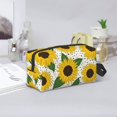 thumbnail image 6 of Uemuo Sunflowers Pattern Portable Toiletry Bags with Handle, Waterproof travel Make up Bags for Women, Large Capacity Travel Cosmetic Bags, 6 of 9
