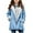 Light Blue, variant on CYRBOKO Girls Suede Coats with Hood, Thermal Fleece Lined Long Sleeve Full Zip Winter Outerwear Light Blue Size 10-12 T