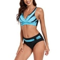 thumbnail image 4 of EHRWE Women's New Split Body Swimsuit Bikini Sexy Bikini Swimsuit Sky Blue, Sizes S-5XL, 4 of 9