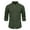 1 Army Green, variant on Men Shirts Long Sleeve Cotton Dress Shirts Grandad Collar Button Up Formal Shirt Slim Fit Business Casual Shirt Plain Colour Breathable Dressy Tops Office Work Lounge Wear