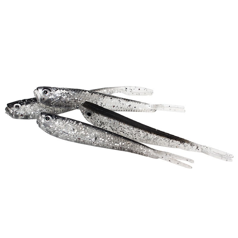 5Pieces Fishing Lures Jigs With Lead Fish 2.35g/6.5g Soft Bait Lures