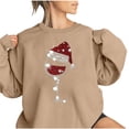 thumbnail image 2 of Jovati Haut de Noël pour Femmes, Haut de Mode Coloré à Imprimé de Noël à Col Rond pour Femmes, Chandails à Manches Longues, 2 of 4