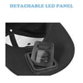 thumbnail image 3 of Baseball Cap with LED, Rechargeable Full Cotton Baseball Cap with USB Cable Adjustable Size for Outdoor Camping Night Fishing (Black), 3 of 8